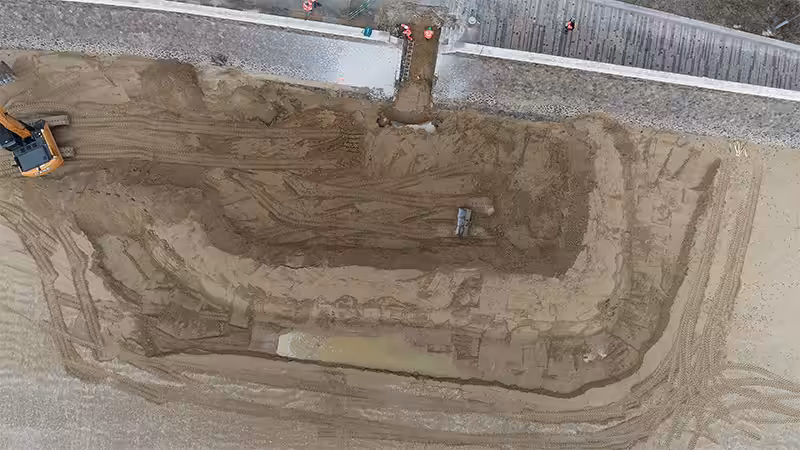 drainage de plage les sables d'olonne