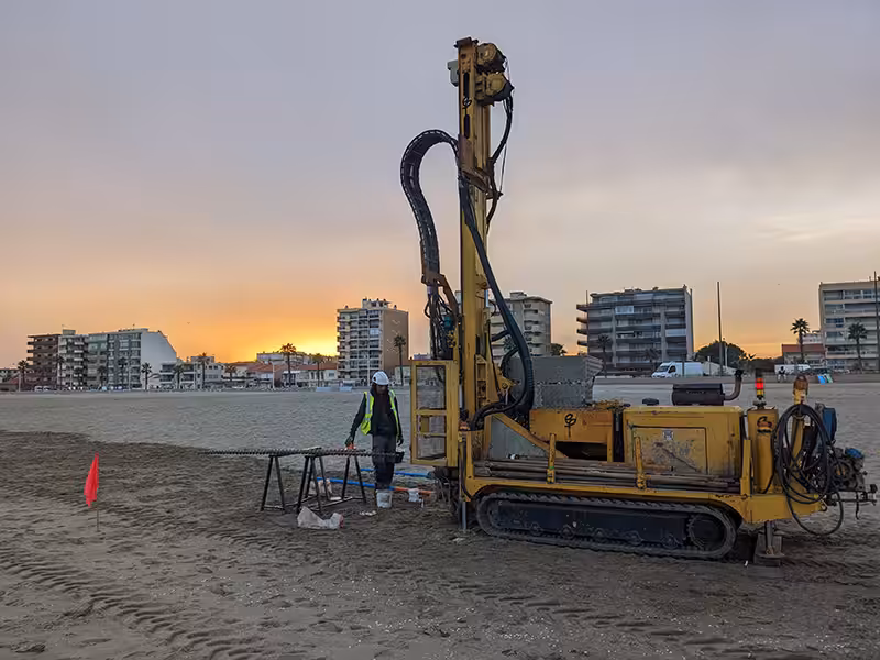 Réalisation travaux plage Canet faisabilité