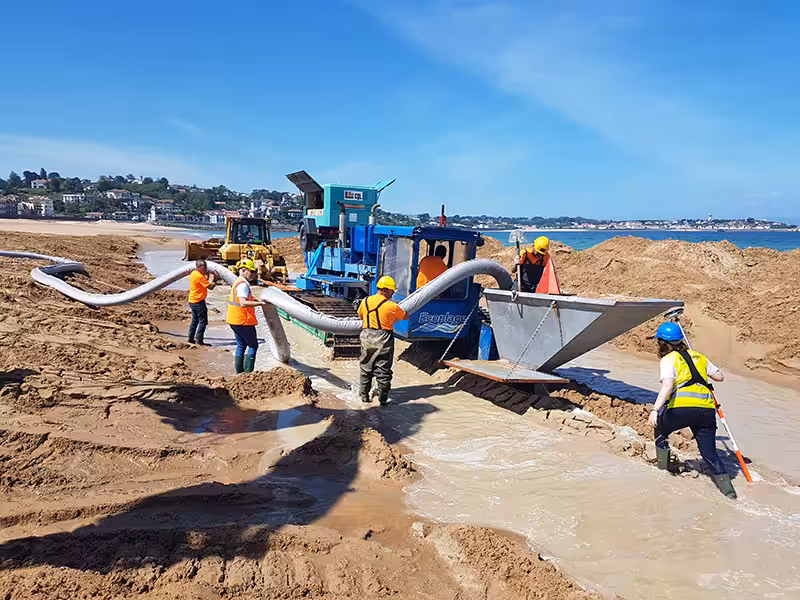 Réalisation travaux plage Saint Jean de Luz 5
