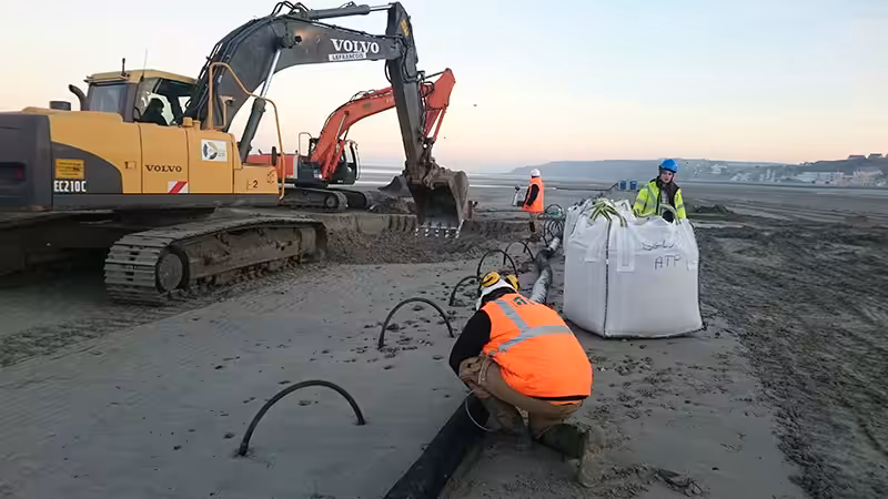 Réalisation travaux plage Nausicaa 3